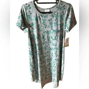 Lularoe small Mickey Mouse Disney CarlY dress NWT. Hi/lo hem& front‎ pocket